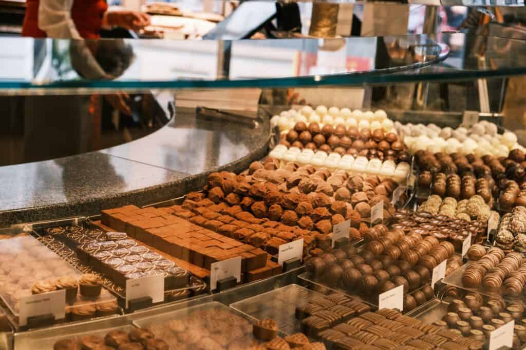 Shop seeling Swiss Chocolate