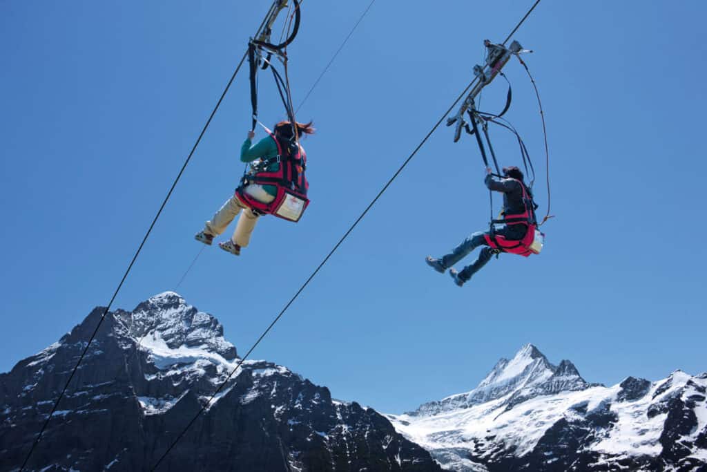 First Flyer at Grindelwald First Mountain