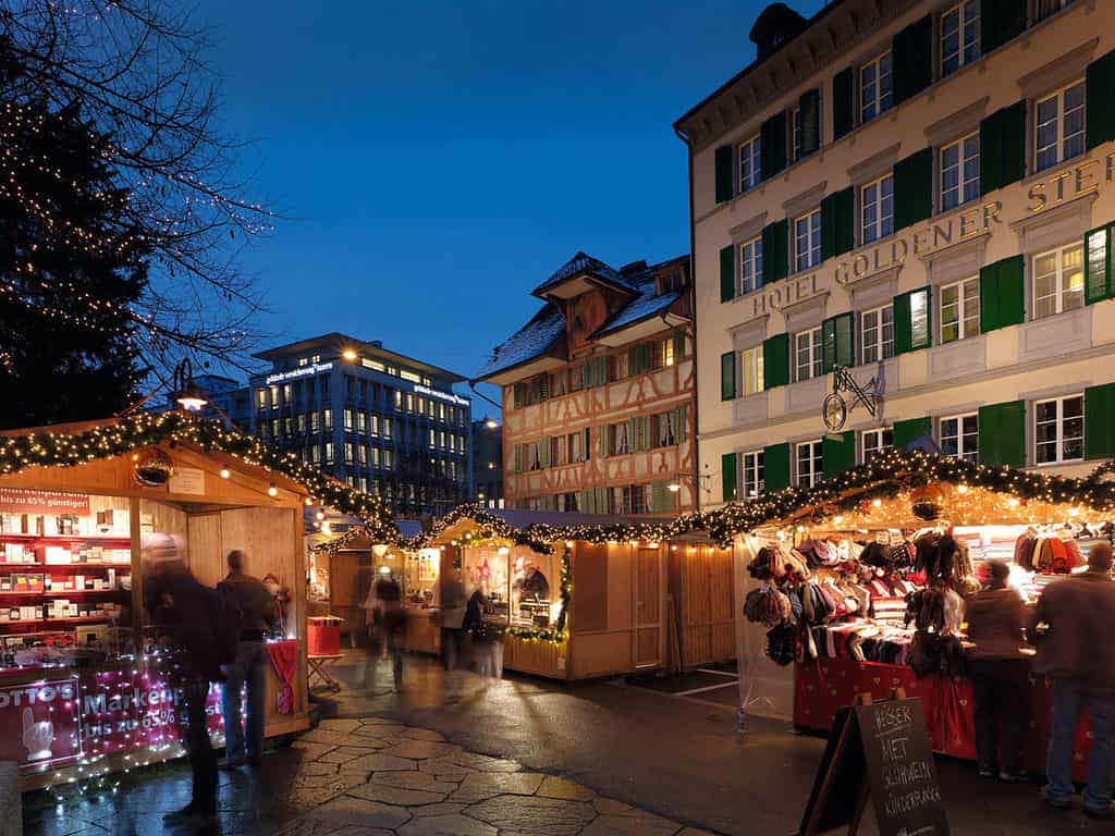 Christmas market in lucerne