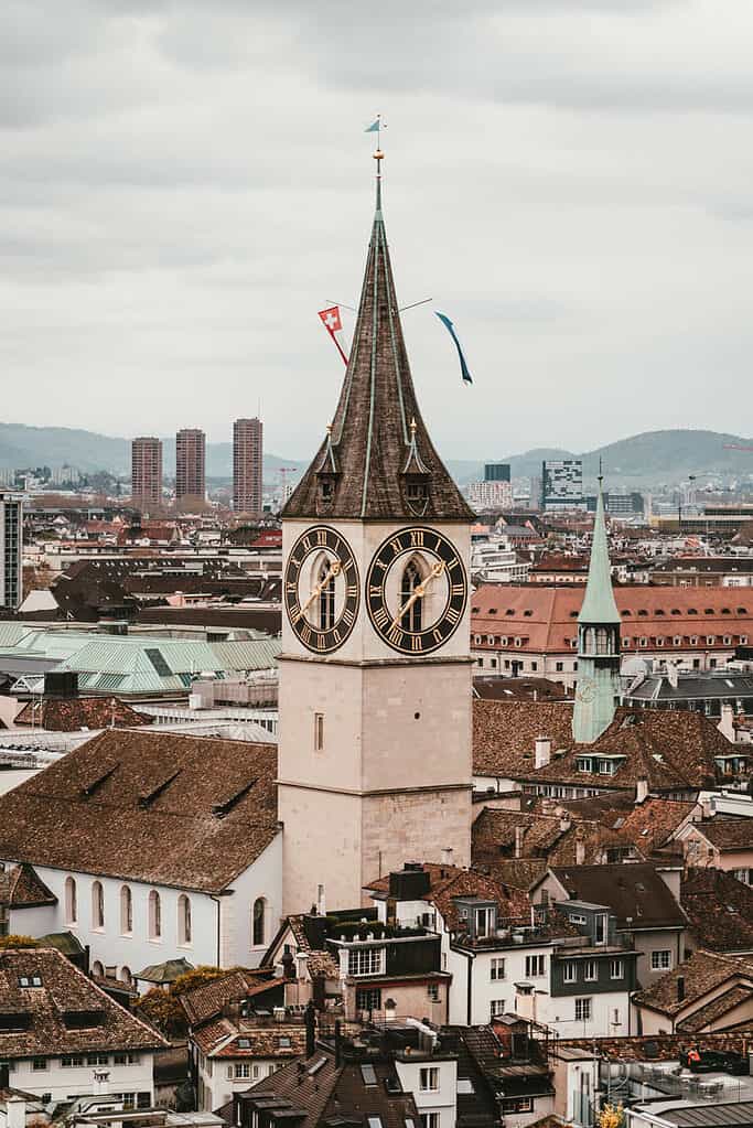 Church in Zurich city center