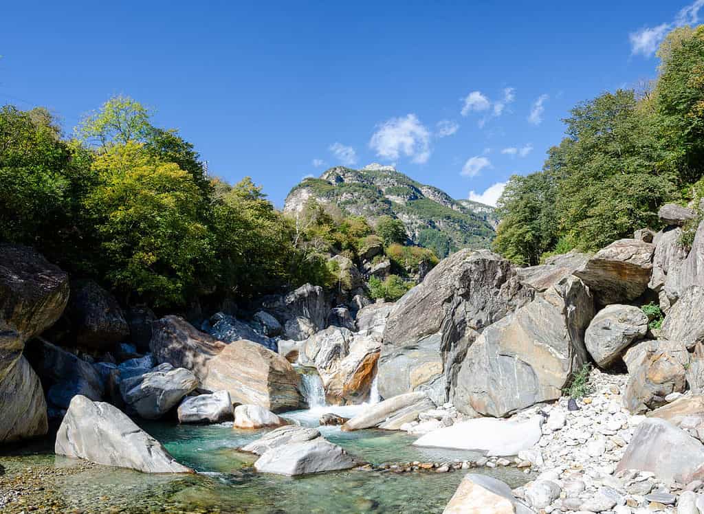 Verzasca River in Ticino