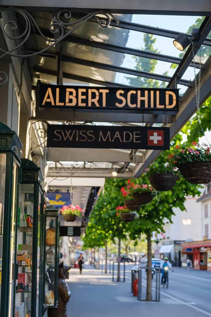 Swiss Souveniers shop in interlaken