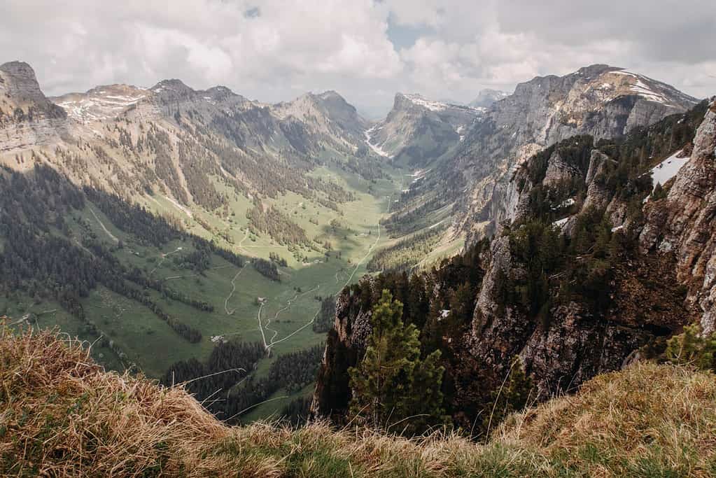 Justistal seen from above from Niederhorn