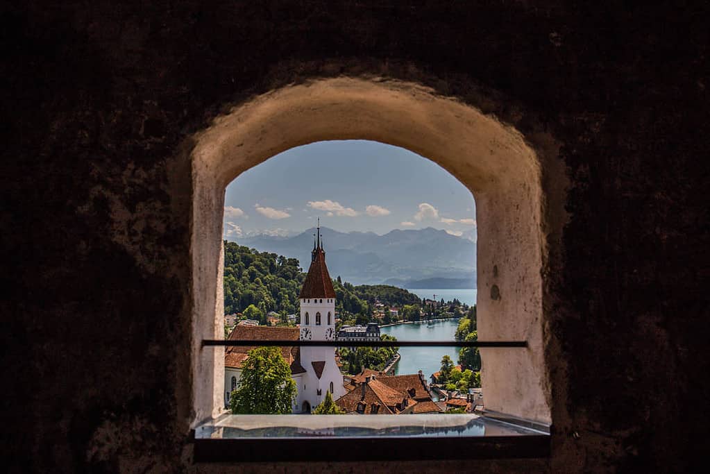 Scenic view from thun castle