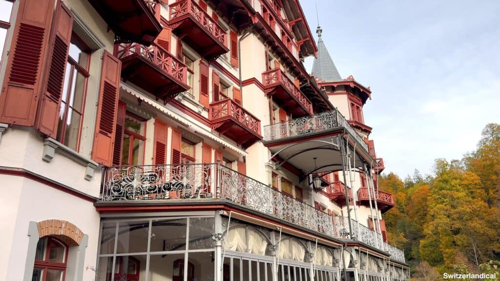 The Belle Époque architecture of the Grand Hotel Giessbach