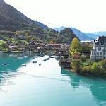 The iseltwald bay at lake brienz